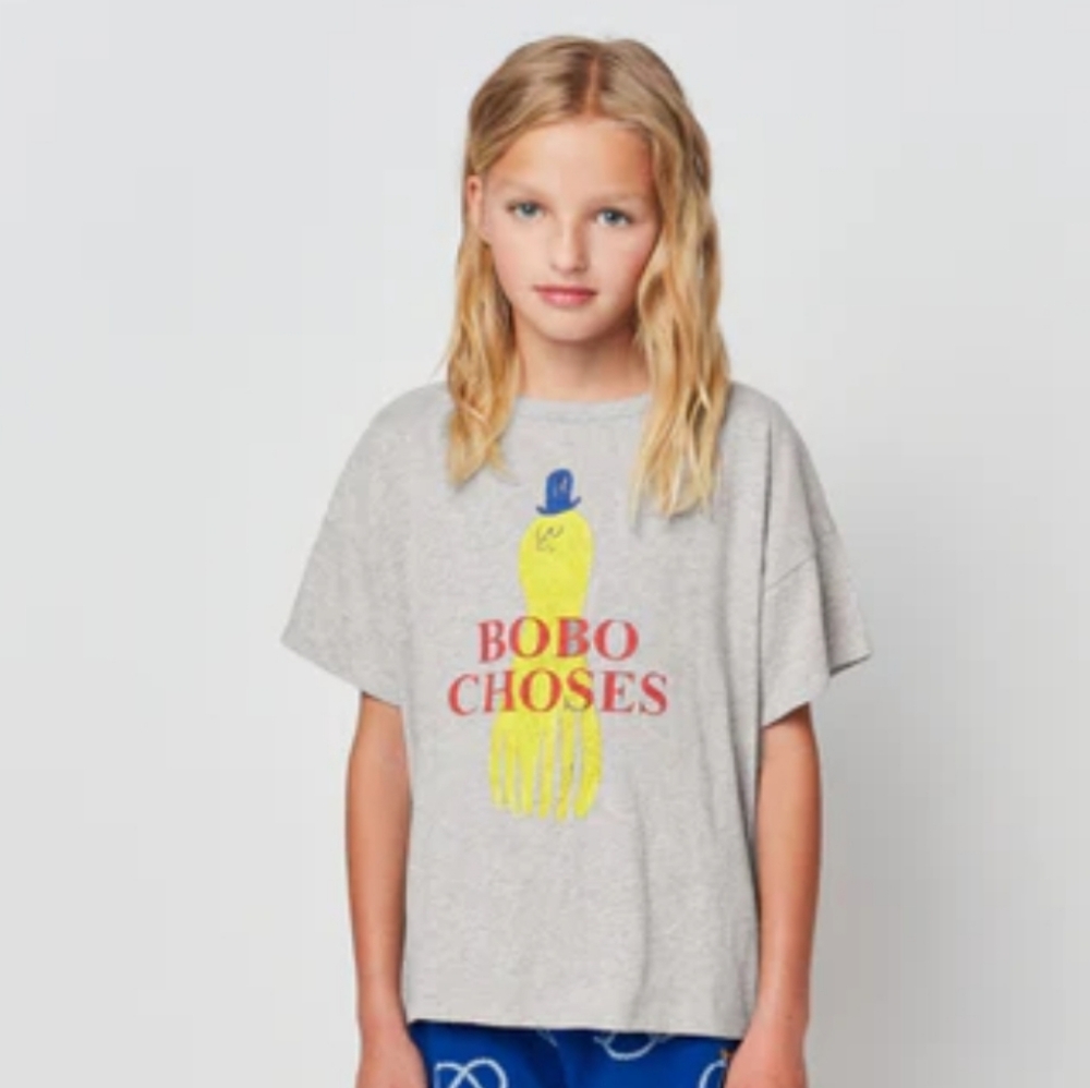 BOBO CHOSES YELLOW SQUID TSHIRT